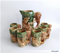 پارچ و لیوان سرامیکی قدیمی 