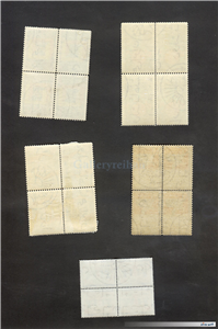 20عدد تمبر بلوکی مربوط به دوره محمدرضاشاه