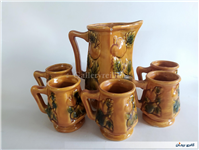 پارچ و لیوان سرامیکی قدیمی 