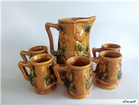 پارچ و لیوان سرامیکی قدیمی 