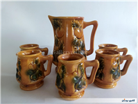 پارچ و لیوان سرامیکی قدیمی 