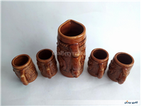 پارچ و لیوان سرامیکی قدیمی