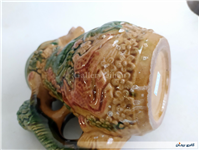 پارچ سرامیکی کمیاب گوزن و شیر قدیمی زیبا 