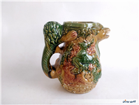 پارچ سرامیکی کمیاب گوزن و شیر قدیمی زیبا 