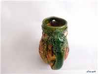 پارچ سرامیکی کمیاب گوزن و شیر قدیمی زیبا 