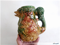 پارچ سرامیکی کمیاب گوزن و شیر قدیمی زیبا 