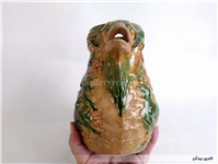 پارچ سرامیکی کمیاب گوزن و شیر قدیمی زیبا 