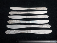 6 عدد چاقوی قدیمی STAINLESS با طرح زیبا 