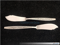 2چاقوی کره خوری قدیمی STAINLESS با طرح گل