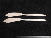 2چاقوی کره خوری قدیمی STAINLESS با طرح گل