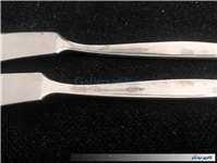 2چاقوی کره خوری قدیمی STAINLESS با طرح گل