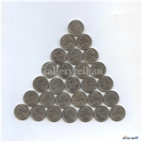 28 عدد سکه 5 سنت 1978 الی 2003 آمریکا