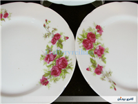 3 عدد دیوارکوب چینی گل سرخی قدیمی