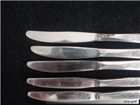 5 عدد چاقوی قدیمی STAINLESS با طرح گندم 