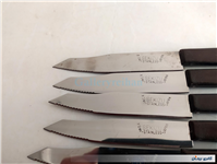 9 عدد چاقوی قدیمی STAINLESS با دسته خاص