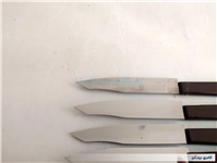 9 عدد چاقوی قدیمی STAINLESS با دسته خاص