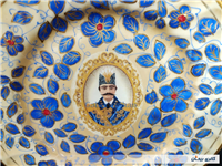 دیوارکوب قدیمی نقاشی کاردست قلم آبی جدید