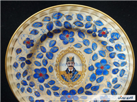 دیوارکوب قدیمی نقاشی کاردست قلم آبی جدید