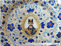 دیوارکوب قدیمی نقاشی کاردست قلم آبی جدید
