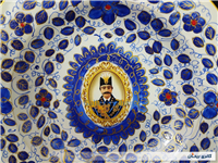 دیوارکوب قدیمی نقاشی کاردست قلم آبی جدید
