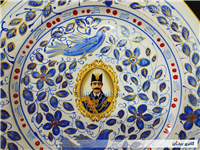دیوارکوب قدیمی نقاشی کاردست قلم آبی جدید 