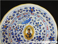 دیوارکوب قدیمی نقاشی کاردست قلم آبی جدید 