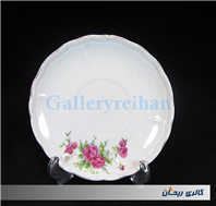زیر فنجانی یا دیوارکوب گل سرخی قدیمی 