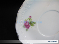 دیوارکوب یا زیرفنجانی گل سرخی قدیمی