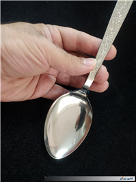 قاشق قدیمی مخصوص آجیلSTAINLESS طرح گل