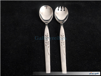 قاشق و چنگال قدیمی سالاد بزرگ STAINLESS