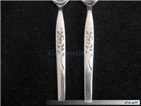 قاشق و چنگال قدیمی سالاد بزرگ STAINLESS