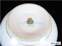 کاسه چینی قدیمی گل سرخی دورو گل