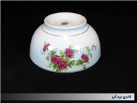 کاسه چینی قدیمی گل سرخی دورو گل