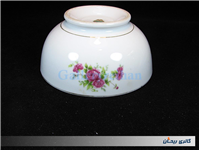 کاسه چینی قدیمی گل سرخی دورو گل