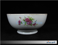 کاسه چینی قدیمی گل سرخی دورو گل