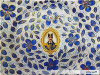 دیوارکوب قدیمی نقاشی کاردست قلم آبی جدید