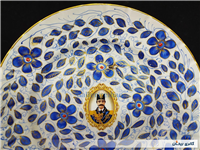 دیوارکوب قدیمی نقاشی کاردست قلم آبی جدید