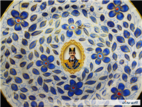 دیوارکوب قدیمی نقاشی کاردست قلم آبی جدید