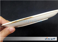 دیس قدیمی ملامین طرح گل سرخی 