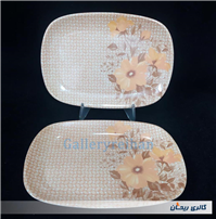 جفت دیس قدیمی ملامین طرح زیبا گل