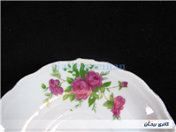 3 دیوارکوب یا زیرفنجانی گل سرخی قدیمی 