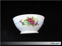 کاسه چینی قدیمی گل سرخی زیبا