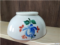 کاسه روسی نقاشی دست قدیمی طرح گل سیب