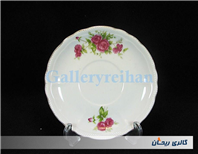 دیوارکوب یا زیرفنجانی قدیمی گل سرخی