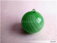 گوی شیشه ای درخت کریسمس سبز و سفید