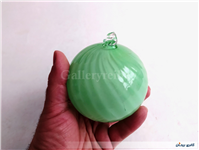 گوی شیشه ای درخت کریسمس سبز و سفید