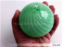 گوی شیشه ای درخت کریسمس سبز و سفید