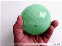گوی شیشه ای درخت کریسمس سبز و سفید