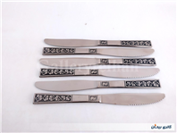 6 عدد چاقو قدیمی STAINLESS طرح گل 