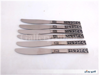 6 عدد چاقو قدیمی STAINLESS طرح گل 